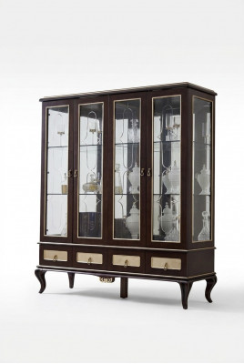 Klassesch Design Vitrin Schaf Italienesch Miwwelen Vitrinen Glas Nei
