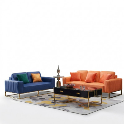Sofsset 3+2 Sëtzer Set Designer Gepolstert Couchen Modern Sofas