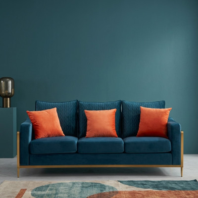 Sofa Garnitur 3+2 Sëtzer Set Design Sofas Polster Canapéë Stoff Relax Garniture.