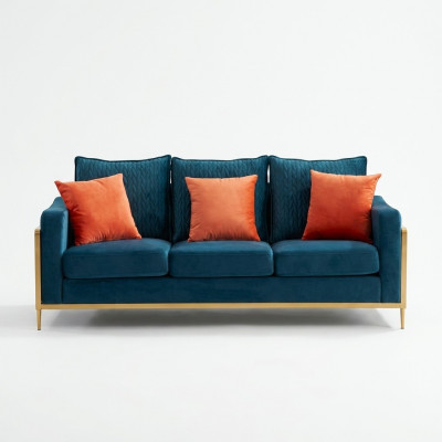 Sofa Garnitur 3+2 Sëtzer Set Design Sofas Polster Canapéë Stoff Relax Garniture.