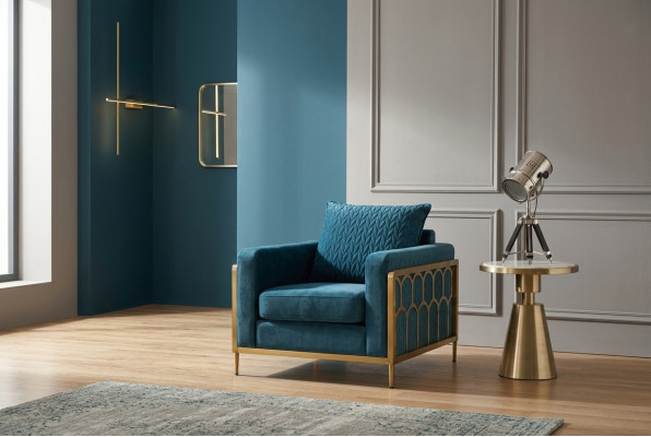 Sessel Club Lounge Designer Stull Lehn Polster Canapé 1 Sëtzer Fernsees Neien