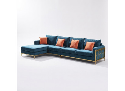Eckcouch Gro Stoff L Form Couch Canapé Canapé Design Polster Textil Modern.
