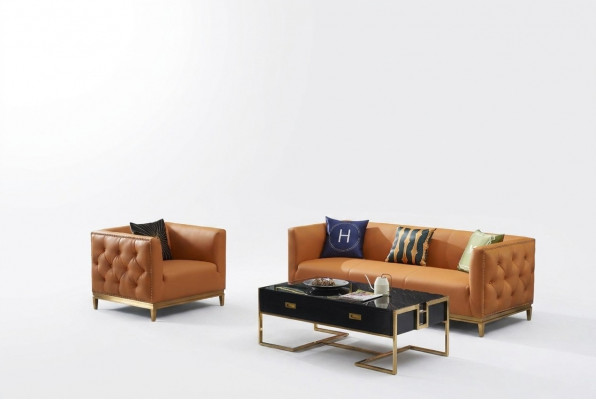 Klassesch Sofa Canapé Polster 3+1 Sëtzer Couchen Lieder Sëtz Garnitur