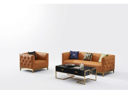 Klassesch Sofa Canapé Polster 3+1 Sëtzer Couchen Lieder Sëtz Garnitur