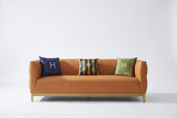 Designer Sofa 3 Sëtzer Modern Couch Polstersofa Designsofa Dräisëtzer