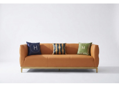 Designer Sofa 3 Sëtzer Modern Couch Polstersofa Designsofa Dräisëtzer