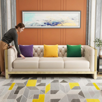 Canapé Design Canapéen Polster Canapéen Textil Relax Modern Drësëtzeger Nei
