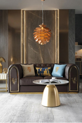 Dreiséitzer Design Sofa 3 Sëtzer Relax Sofas Polster Couch Sëtz Chesterfield Nei
