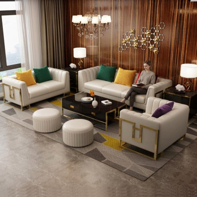 Lieder Canapé Couch Sofa Ensemble 3+2+1 Sëtz Design Garnitur Modern Sofa