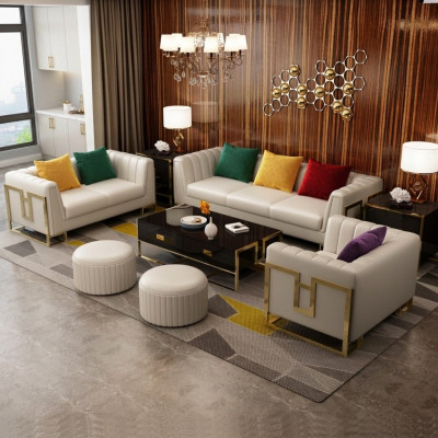 Lieder Canapé Couch Sofa Ensemble 3+2+1 Sëtz Design Garnitur Modern Sofa