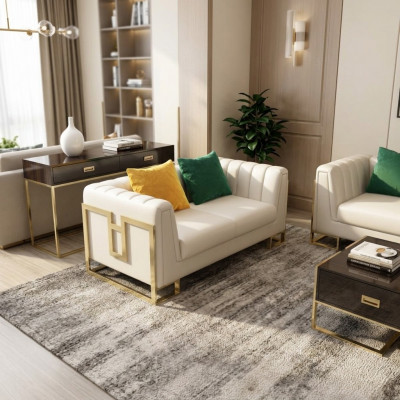 Design Zweisitzer Canapéen Sofa Polstermöbel Modern Canapéen Dekor Sofa 2 Sètzer