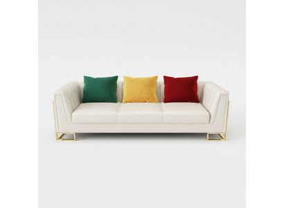 Canapé 3-Sëtz Lieder Canapéen Couch Polster Garnitur Deko Sofa Garnitur Modern
