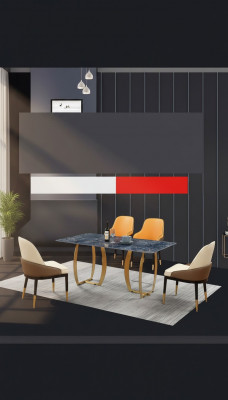 Iessdësch Dësch Grupp Iesszëmmer Dëscher Wunnzëmmer Holz Garnitur Design
