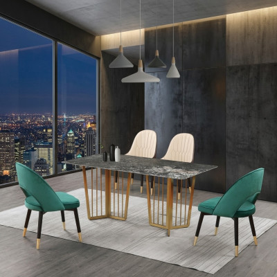Designer Iessdësch Dësch Iesszëmmer Wunnzëmmer Design Dëscher 180x90cm