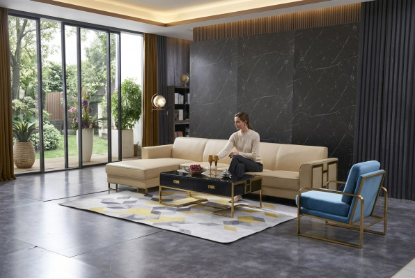Wunnlandschaft L Form Ecksofa Canapé Design Polster Garnitur Canapé Eck