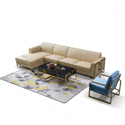 Wunnlandschaft L Form Ecksofa Canapé Design Polster Garnitur Canapé Eck