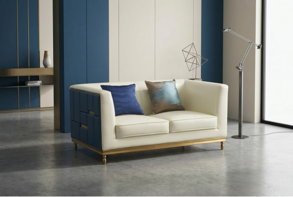Canapé Canapé Design Polster Modern Gro Liederkëscht Canapés 2 Sëtzer Zweisëtzer