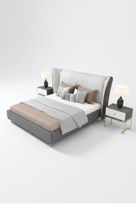 Luxus Schlofkummer Bett Nuetsdësch Kommode 3 Stéck Set Design Better