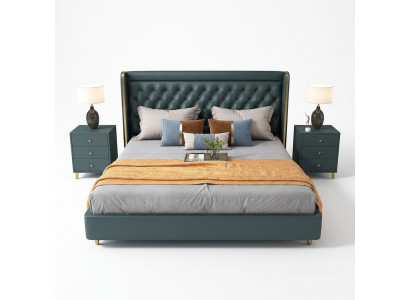 Klassesch Bett duebel Bett Betten Holz Deko Landhaus Stil Richtegt Holz