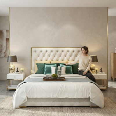 Duebelbett Schlofkummer Luxus Hotel Bestietsbett 2x Nuetsdësch 3tlg. Set Better