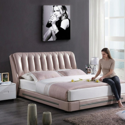 Klasseschen Englesche Stil Bett duebel Textil Modern Better 180x200cm