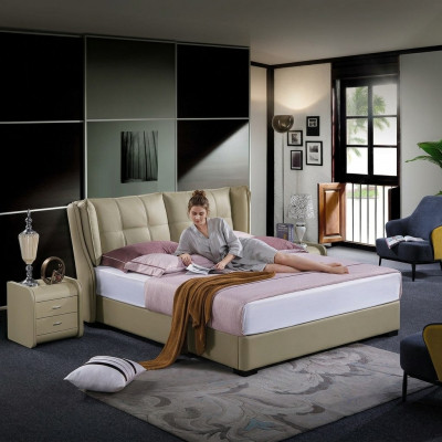 Schlofzëmmer Komplett Set Bett mat Niewentreschercher 3tlg. Hotel Liederbett Better Nei