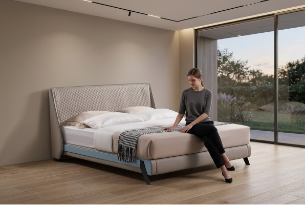 Luxus-Schlofzëmmer-Bettpolster-Design 180x200 Duebel Hotel Better Textil Neien