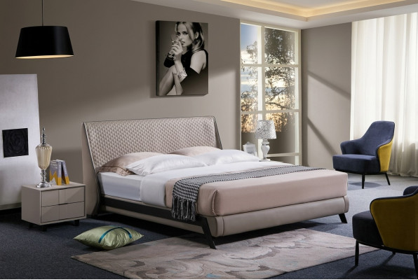 Luxus-Schlofzëmmer-Bettpolster-Design 180x200 Duebel Hotel Better Textil Neien