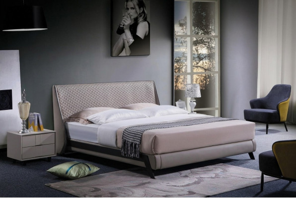 Komplett Schlofkummer Set Bett 2x Nopediesch 3 Stéck Sätz Designer Luxus