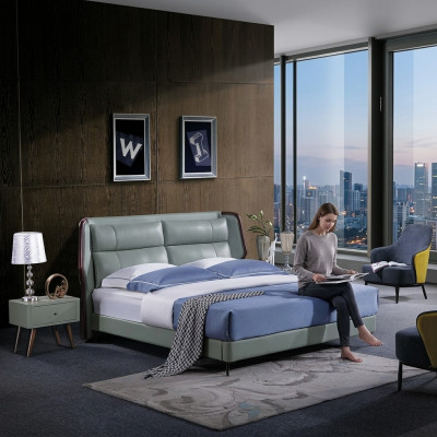 Bett Këssen Design Luxus Duebel Hotel Better Schlof Zëmmer Holz Nei 180x200cm