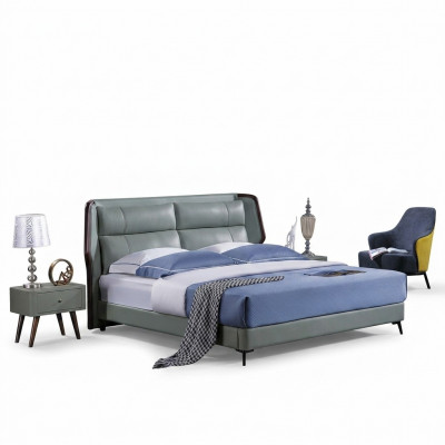 Bett Këssen Design Luxus Duebel Hotel Better Schlof Zëmmer Holz Nei 180x200cm