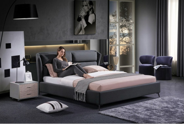 Design Bett Schlofkummer Luxus Better Textil Hotel Polster 180x200cm Stoff Miwwelen