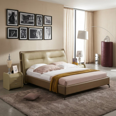 Liederbett Duebelbett Schlofzëmmer Samett Better Bettgestell Nuechtisch 3tlg Set