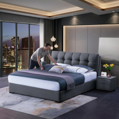 Design Better Schlofzëmmer Sets Bett 2x Nuetsdësch Klassiker Luxus Miwwelen 3 Stéck