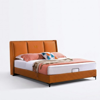 Bett Këssen Orange Luxus Duebel Hotel Better Lieder Schlofzëmmer 180x200