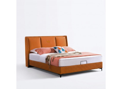 Bett Këssen Orange Luxus Duebel Hotel Better Lieder Schlofzëmmer 180x200