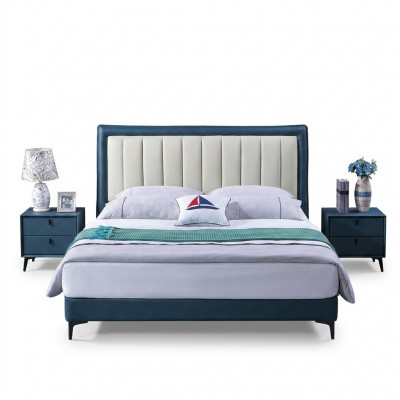 Schlofzëmmer Grupp Bett Luxus Miwwelen Better Nuetsdëscher 3-deleg Set