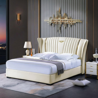 Holzbett Duebelbett Vollholz Schlofzëmmer Hotel Better 180x200cm Liederbett