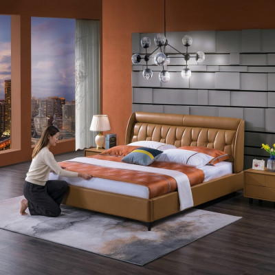 Design Schlofkummer Bett Holz Luxus Better Duebel Koppel Polster Miwwelen 180x200cm