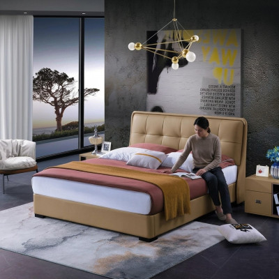 Klassesch Schlofzëmmer Bett Wäiss Textil Better Lieder Polster Duebel 180x200cm