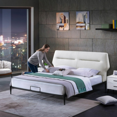 Klassesch Bett Duebelbett Holzbetter Landhausstil Echt Holz Schlofzëmmer
