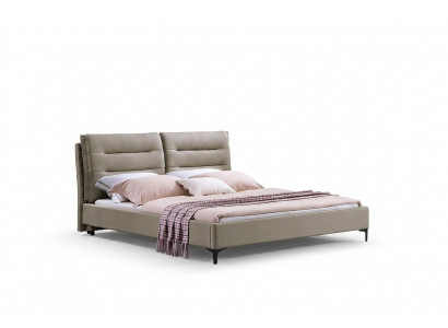 Miwwelen Better Duebelbett Schlofkummer Luxus Duebelbett Beige Hotel Ariichtung