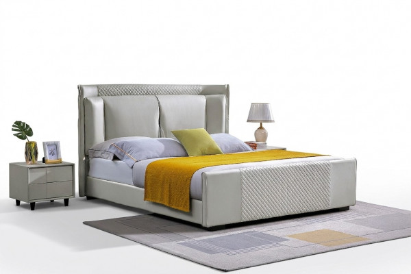 Bett Schlofzëmmer Set Design Miwwelen Luxus Better 2x Nuetsdësch 3tlg Bettrahmen