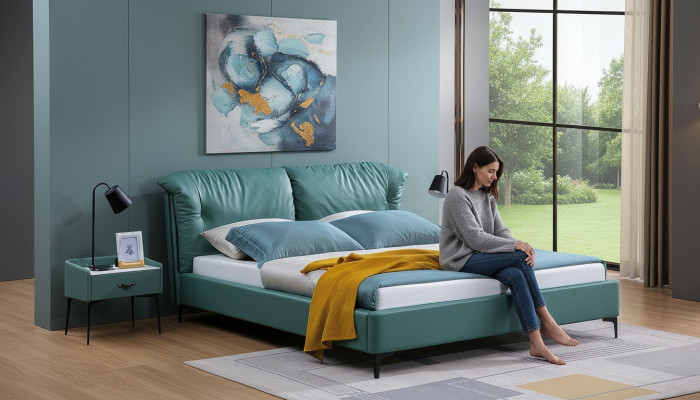 Design Bett Betten Textil Lieder Hotel Luxus Polster Bestiet Duebel Nei Schlofkummer.