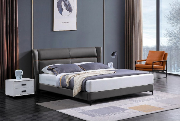 Luxusbett Liederbett Gepolstert Bettkëscht Duebel Schlofzëmmer Eebett Better