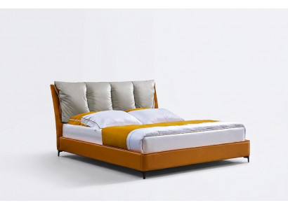 Edel Bett 3-Stéck Set Nuetsdësch Miwwelen Schlofzëmmer Luxus Matrass Bettgestell Nei