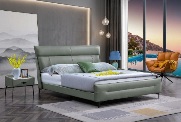 Komplett Bett Gréngt Liederbett Better Luxus Design Schlofzëmmer Miwwelen 180x200