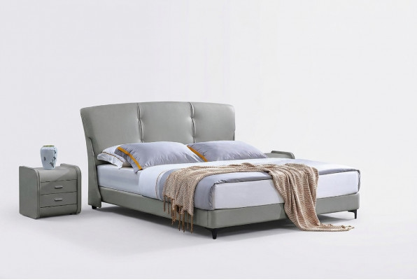 Luxus Schlofzëmmer Bett Klassesch Better Miwwelen Modern Miwwelen Bettgestell Beige