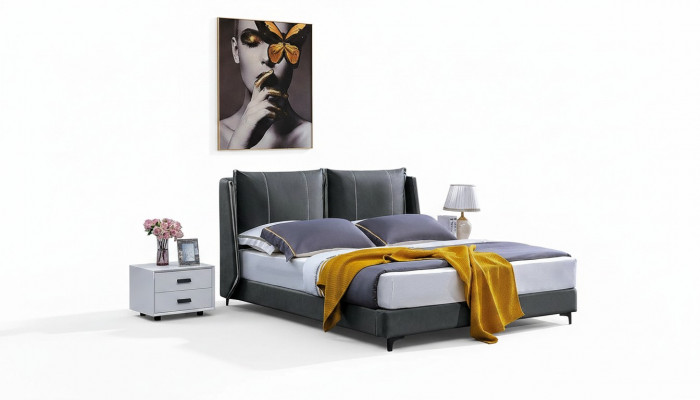 Duebelbett Schlofzëmmer Better Luxus Duebel Bett Beige Hotel Ariichtungen Miwwelen