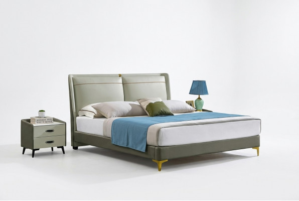 Doppelbett Luxus Miwwelen Better Schlofzëmmer Duebelt Bett Beige Hotel